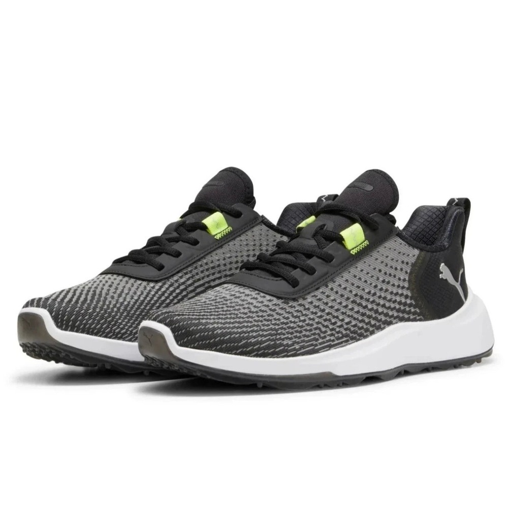 Puma Fusion Crush Sport Mens Golf Shoes Black Electric Lime 379204 05 Size 7.5